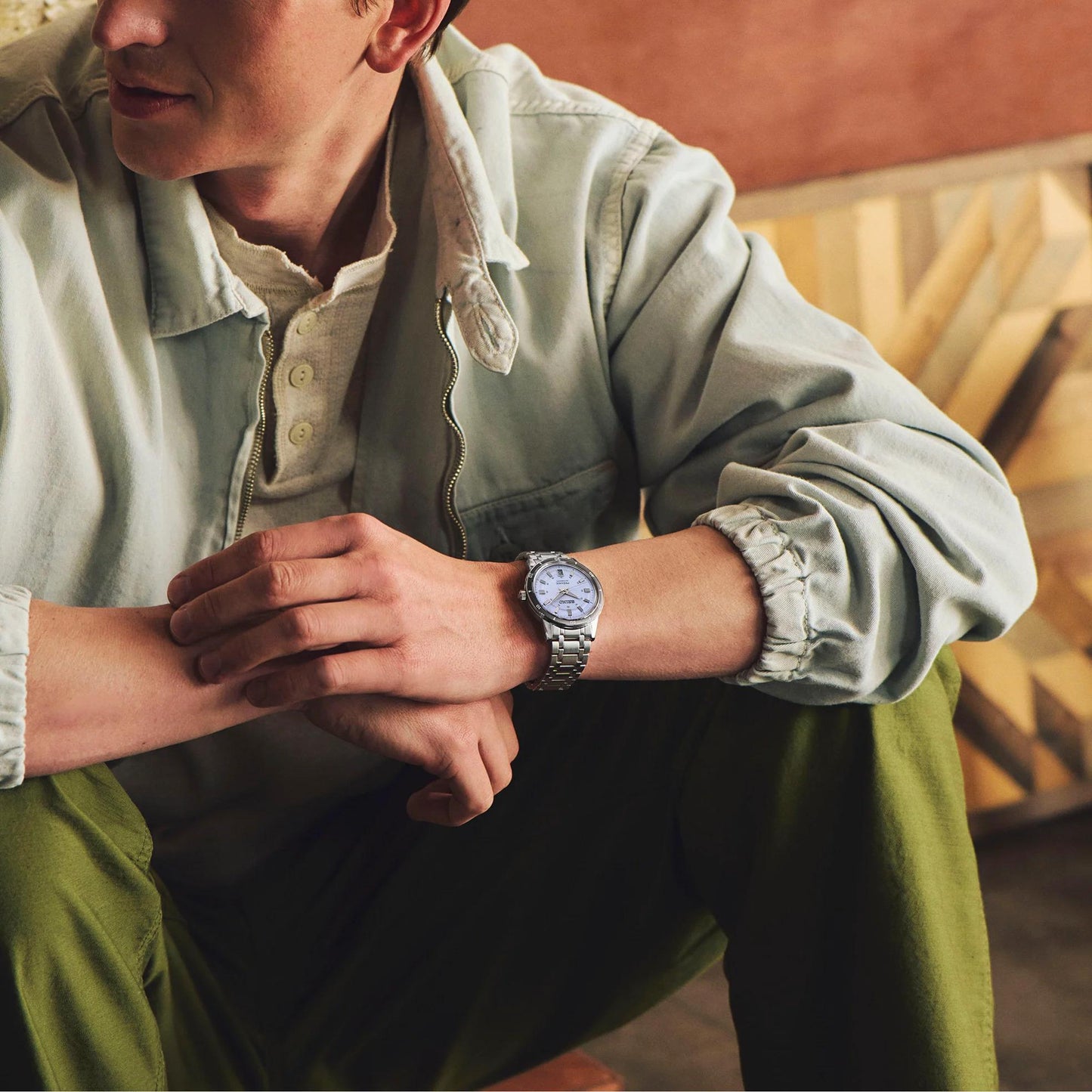 Seiko Presage Style 60s Automatic Silver Dial Mens Watch SRPL73