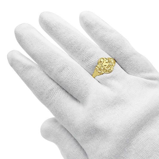 10k Yellow Gold Nugget Ring