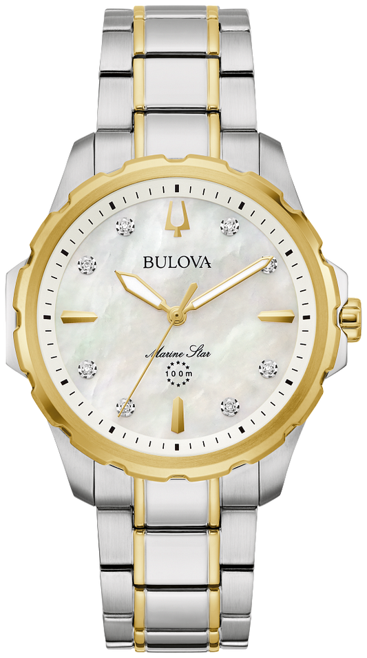 Bulova Marine Star Ladies Diamond Watch 98P227