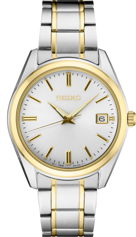 Seiko Essentials Collection Two Tone Mens Watch SUR312