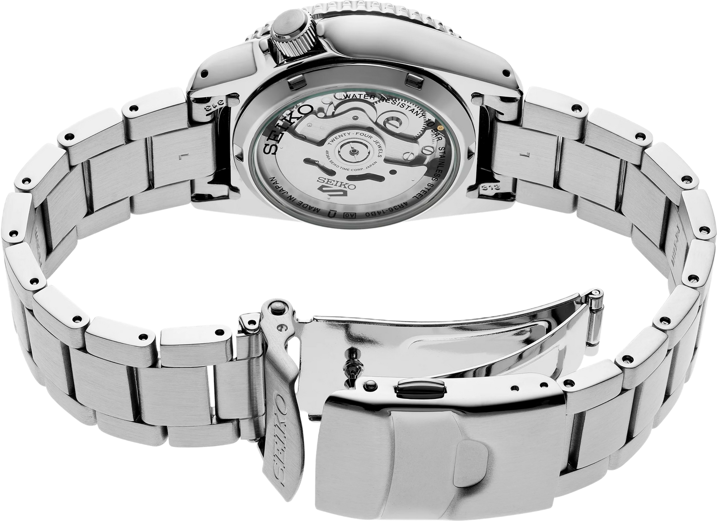 Seiko 5 Sport Automatic Mid-Size Ivory Dial Watch SRPK31