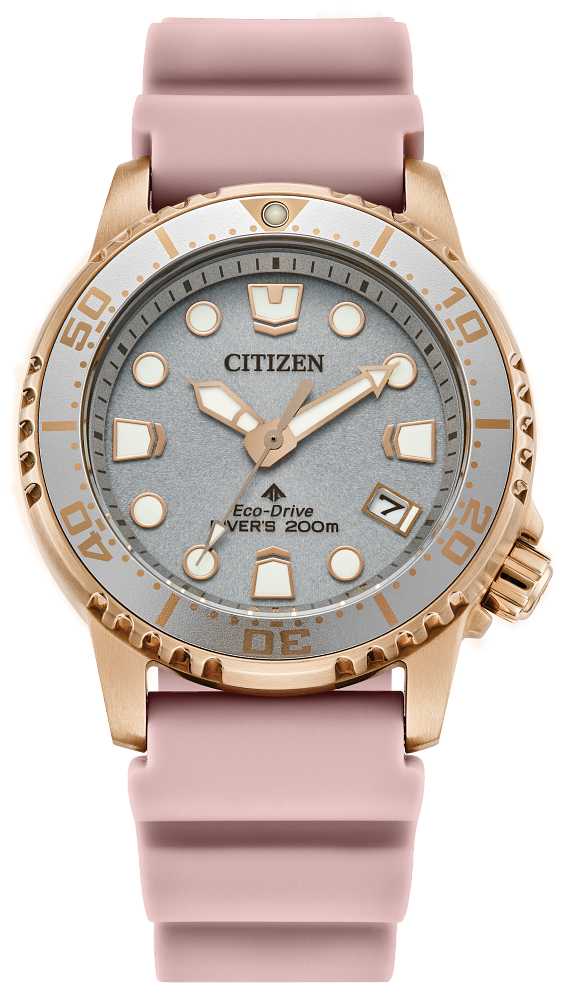 Citizen Promaster Dive Eco-Drive Pink Strap Womens Watch EO2023-00A