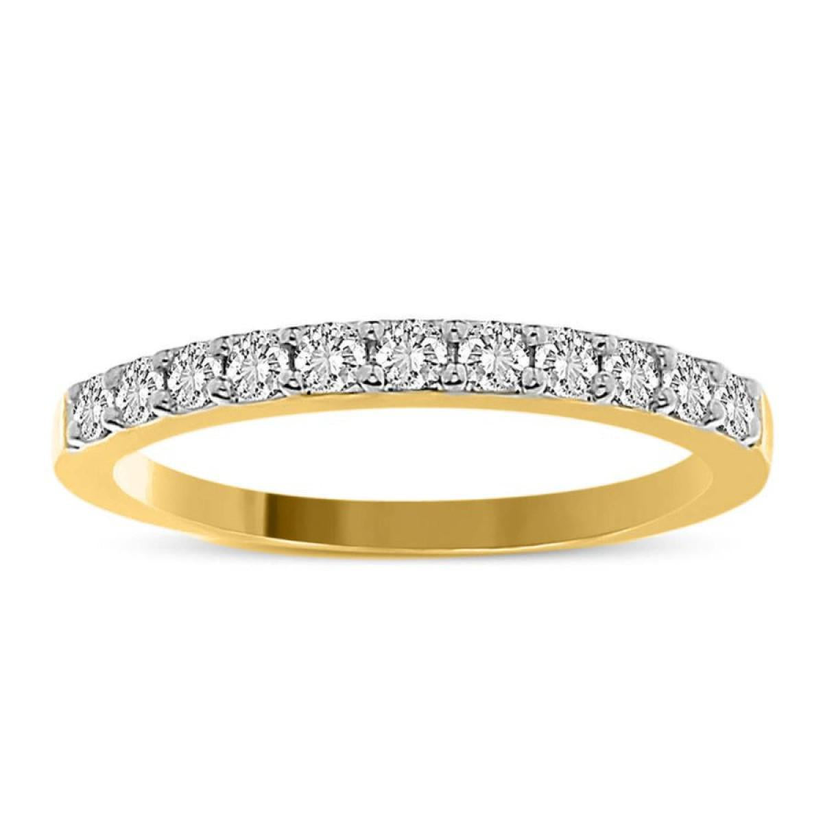 Diamond Bridal Wedding Womens Band Ring 14k Yellow Gold