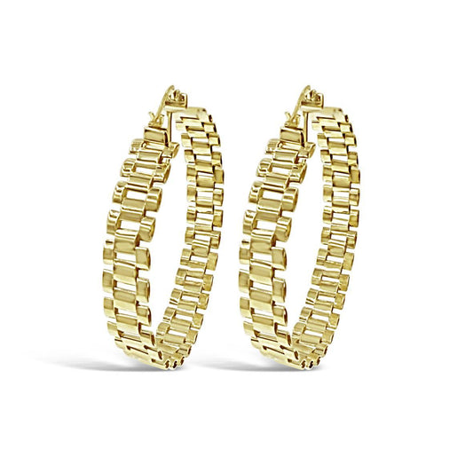 10K Yellow Gold Presidential Style 2 inch
