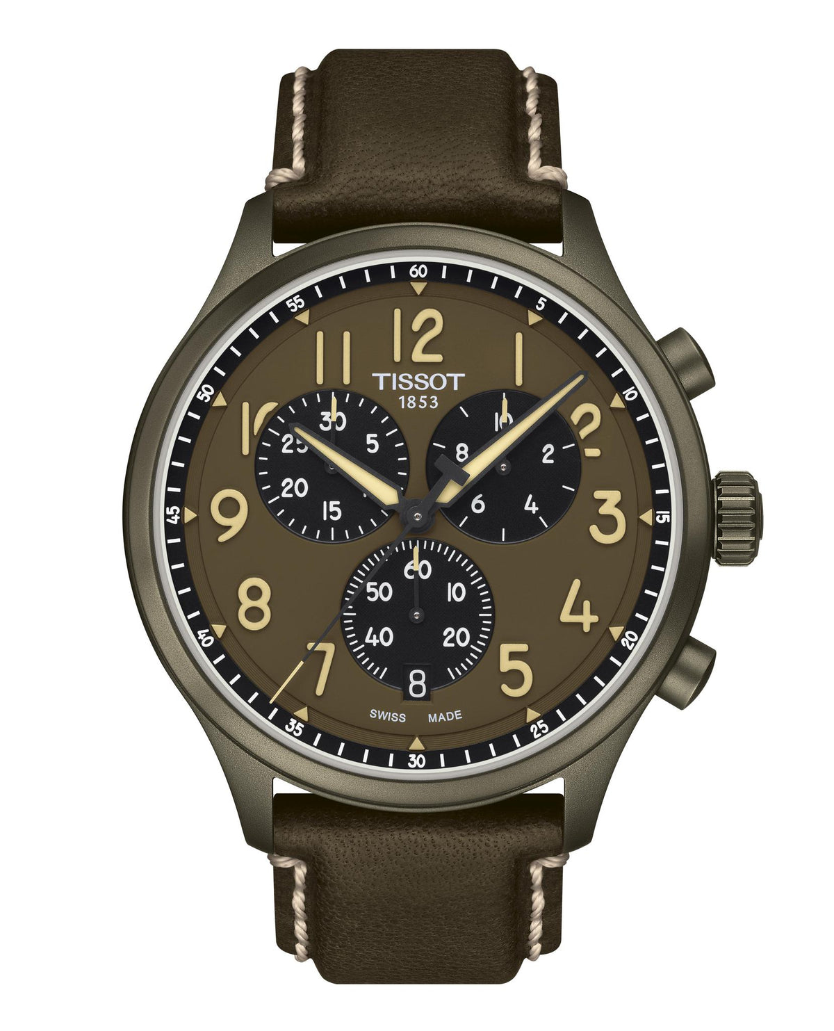 Tissot Chrono XL 45mm Khaki Dial Men's Watch T1166173609200