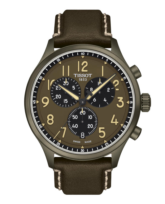 Tissot Chrono XL 45mm Khaki Dial Men's Watch T1166173609200