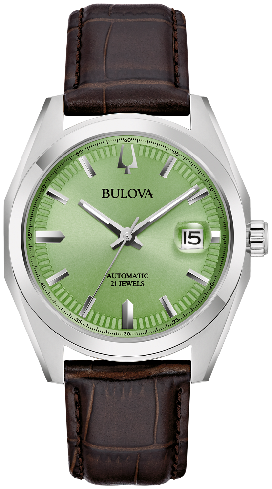 Bulova Surveyor Automatic Green Dial Watch 96B427