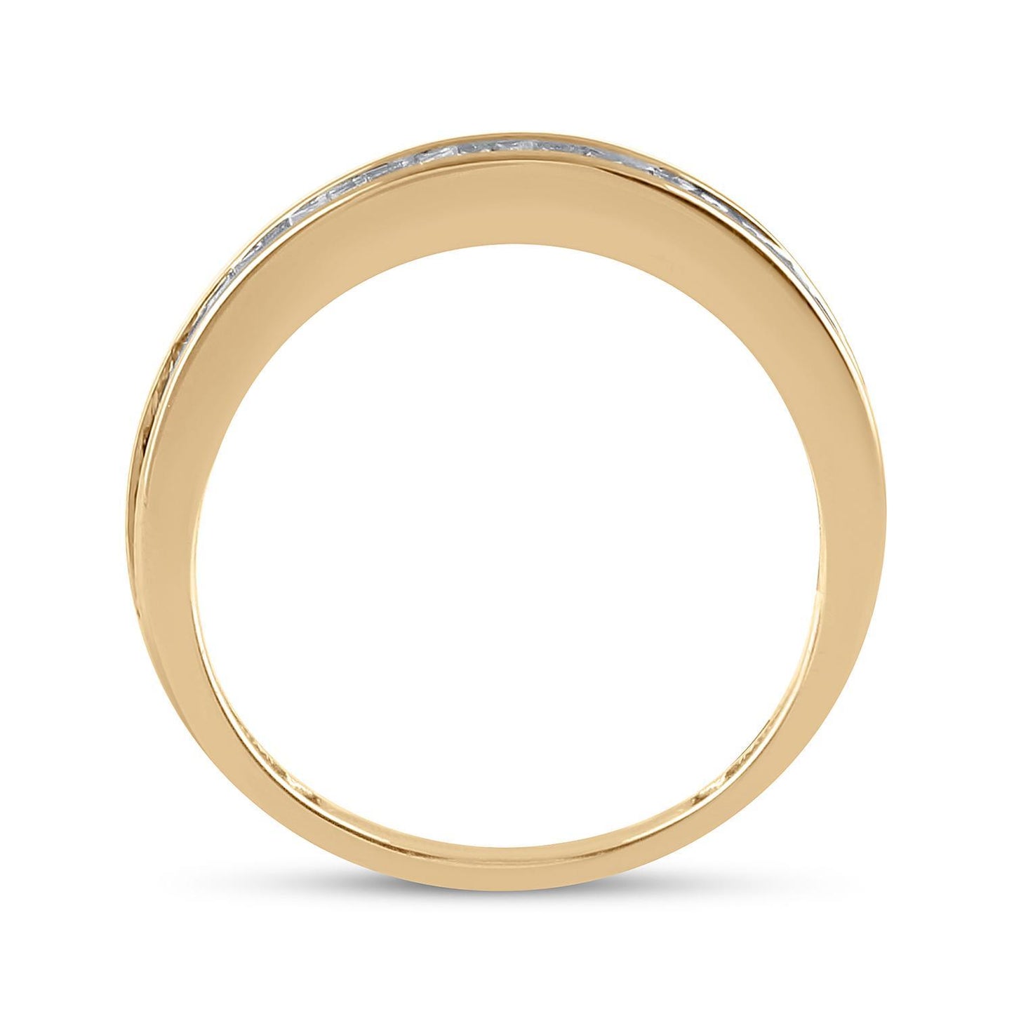 0.51ctw Baguette Diamond Wedding Anniversary Band Ring Womens 14K Yellow Gold