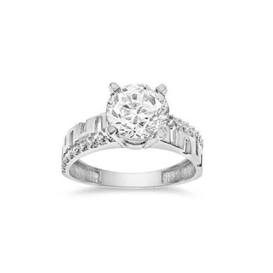 14k White Gold Bridal Engagement Ring