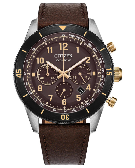 Citizen Terra Force Eco Drive Brown Dial Men's Watch CA4746-08X