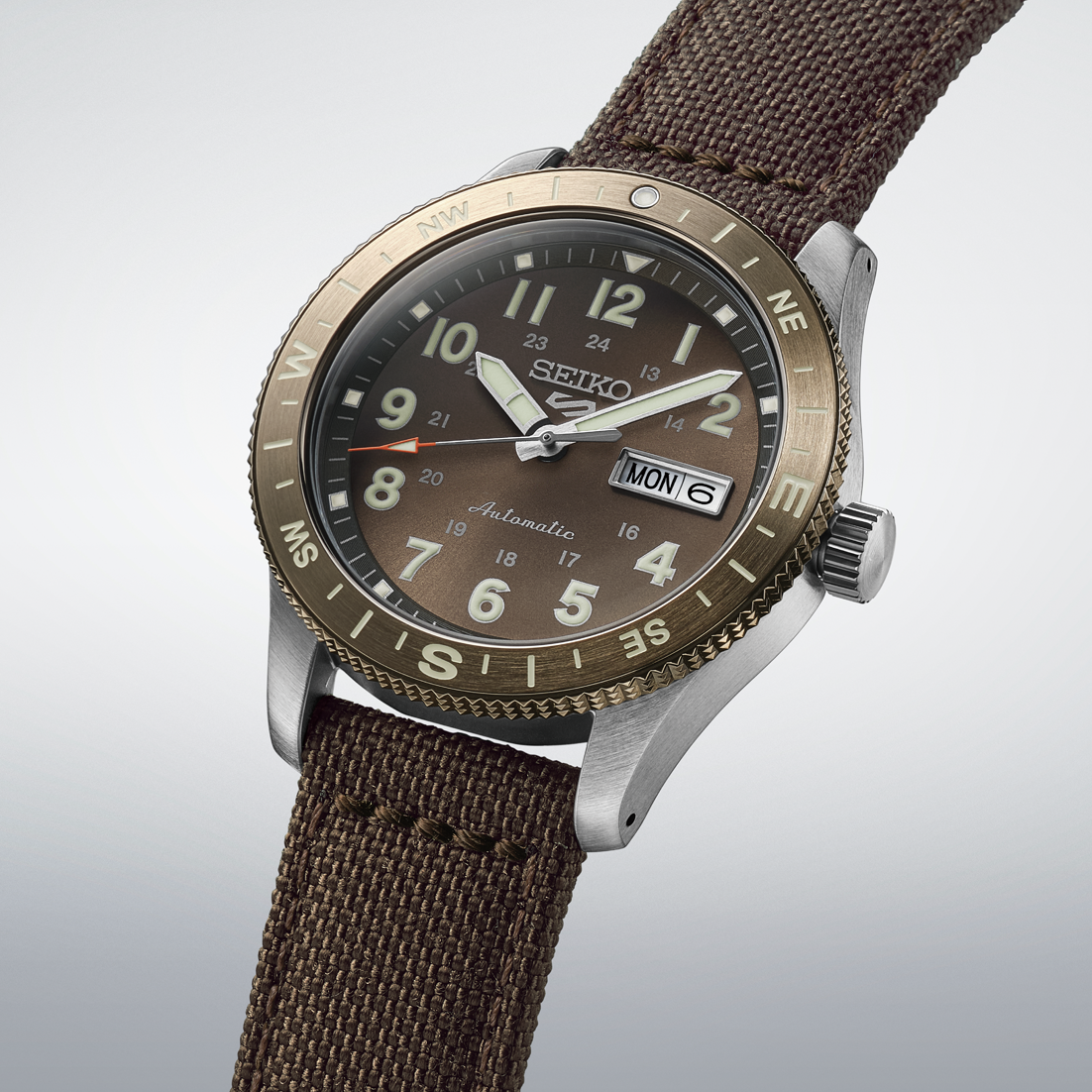 Seiko 5 Sports Field Series Automatic Brown Dial Watch HDB009