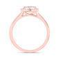 0.33ctw Diamond Heart Promise Engagement Ring 14k Rose Gold