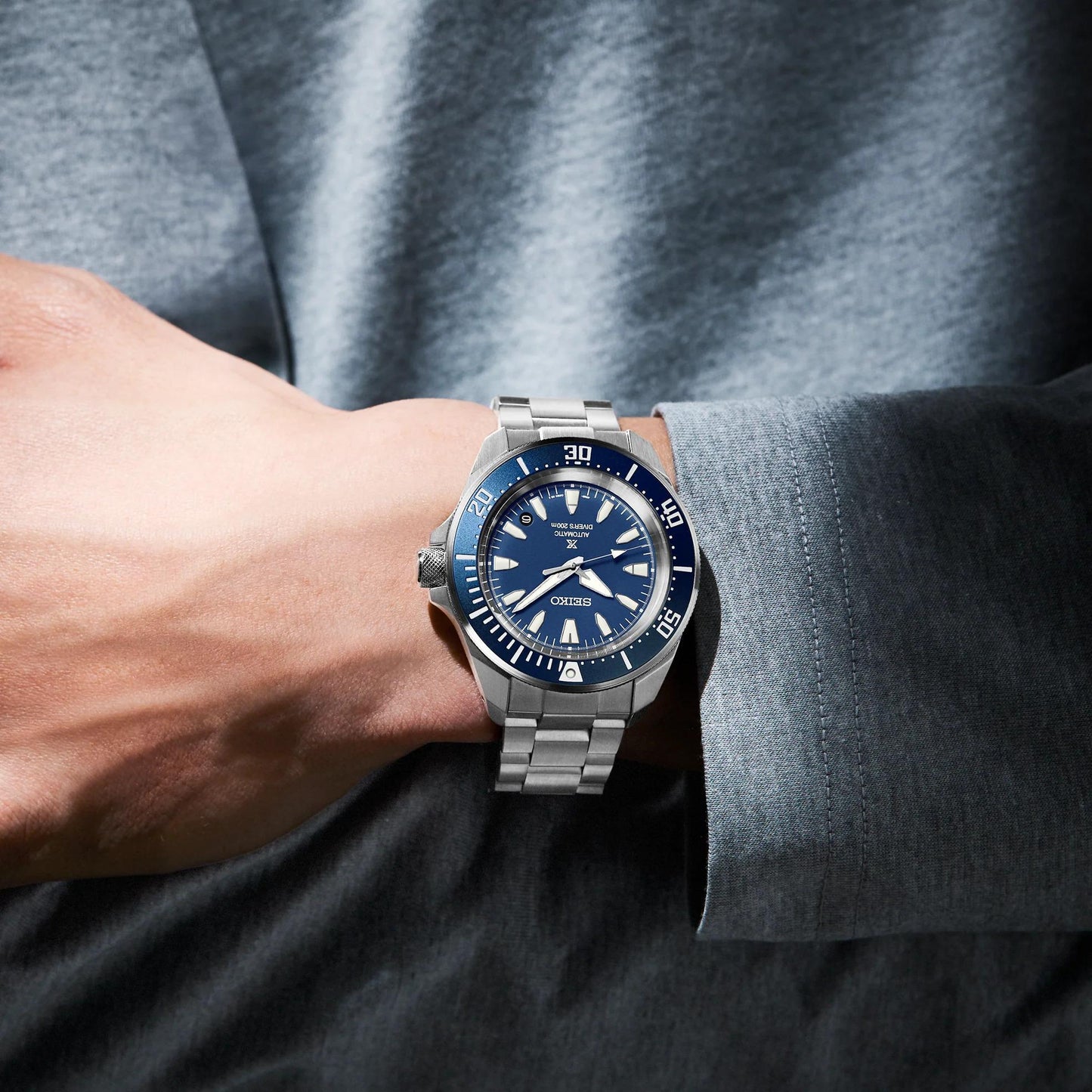 Seiko Prospex Automatic Diver Blue Dial Mens Watch SRPL51