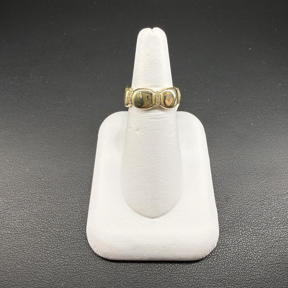 Ribbed Multi Dome Ring 10K Yellow Gold