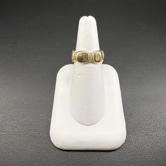 Ribbed Multi Dome Ring 10K Yellow Gold