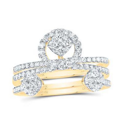 0.75 Ctw Diamond Womens Ring Band 14k Yellow Gold