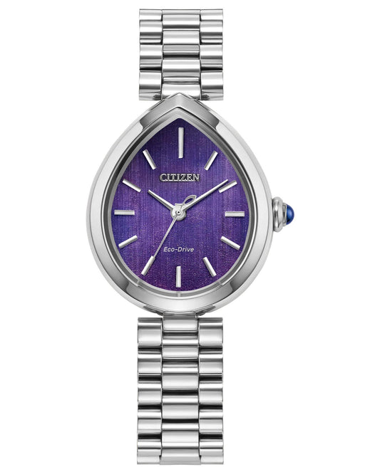 Citizen L Rainell Eco Drive Purple Dial Womens Watch EM1200-55X