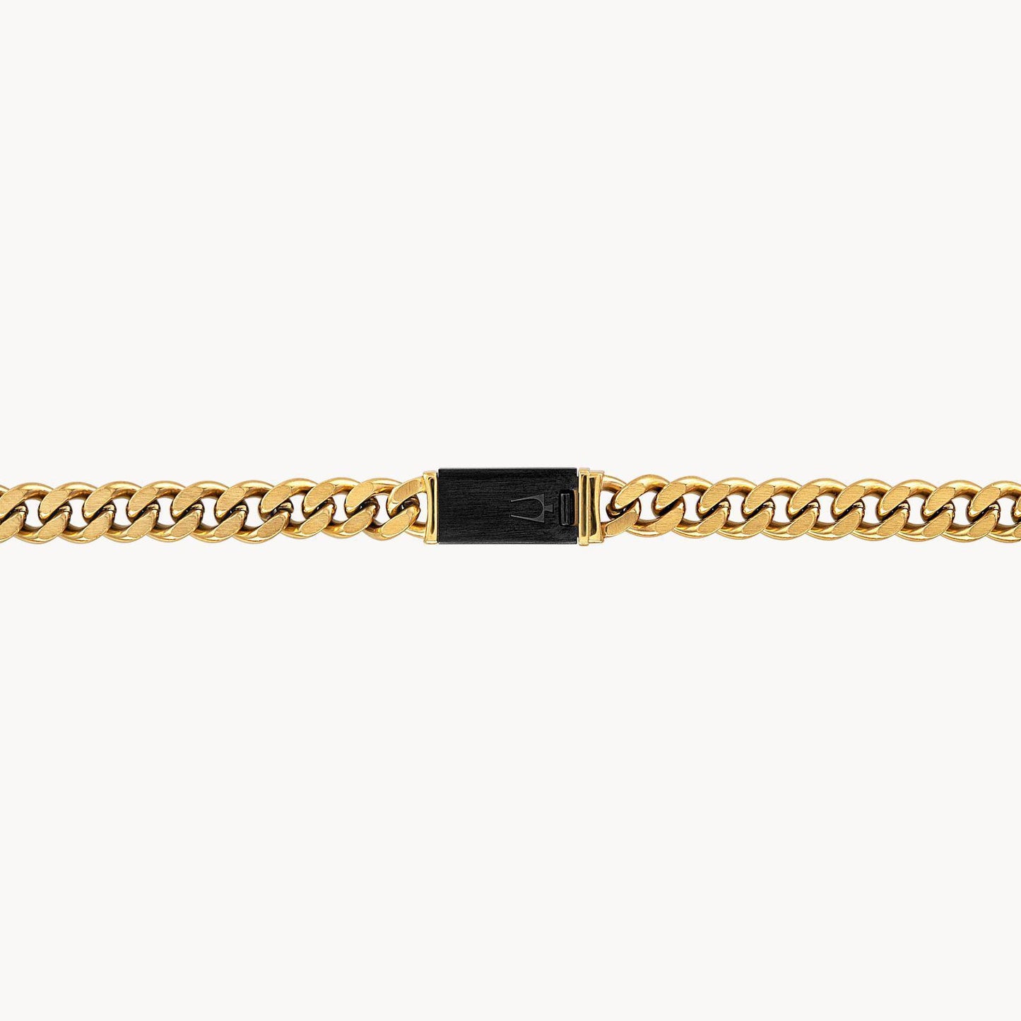 Bulova Classic Gold Tone Cuban Link Chain Necklace BVC1065B-GOSTNA