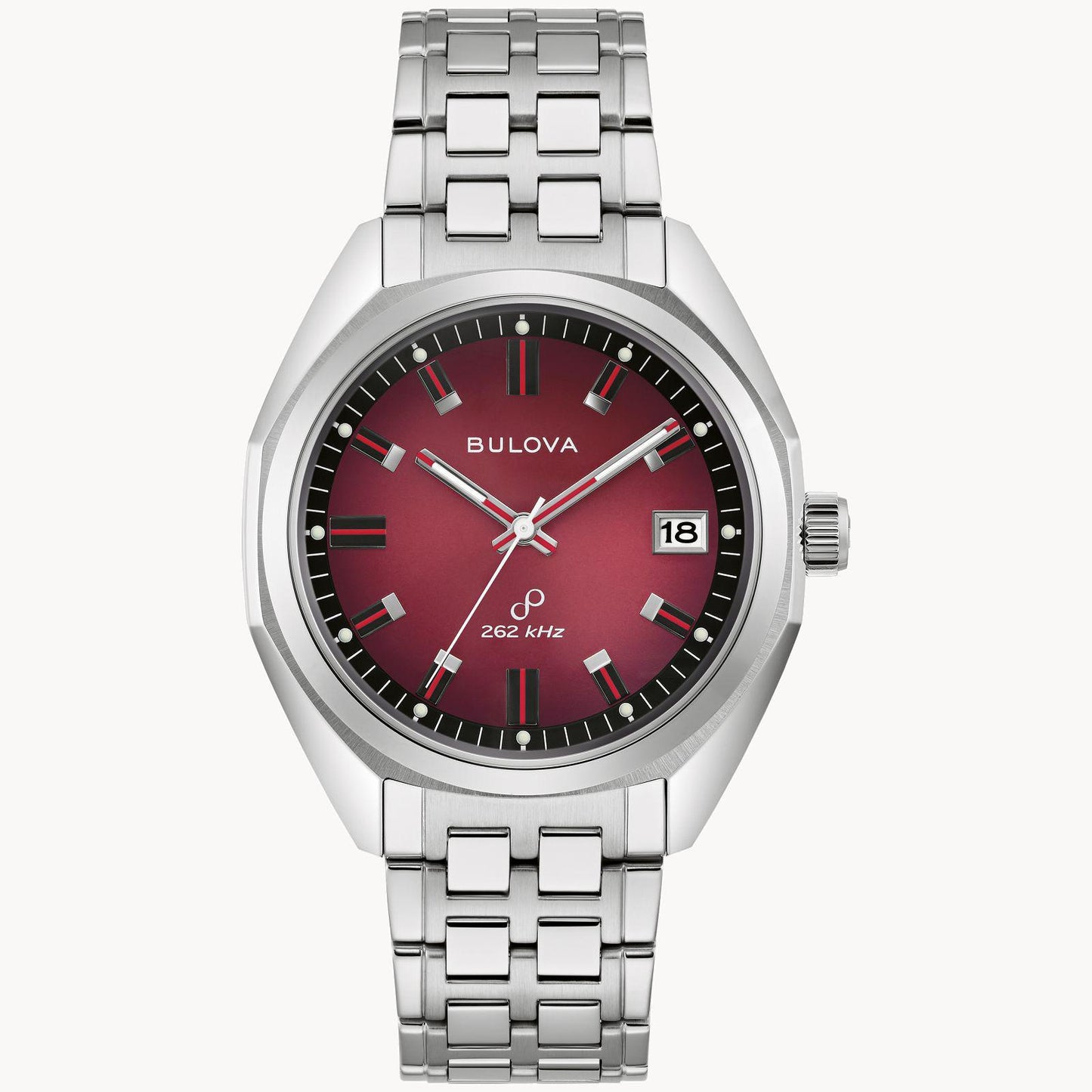 Bulova Jet Star Men  Red Dial Watch 96B401