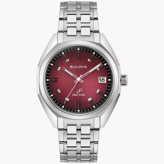 Bulova Jet Star Men  Red Dial Watch 96B401