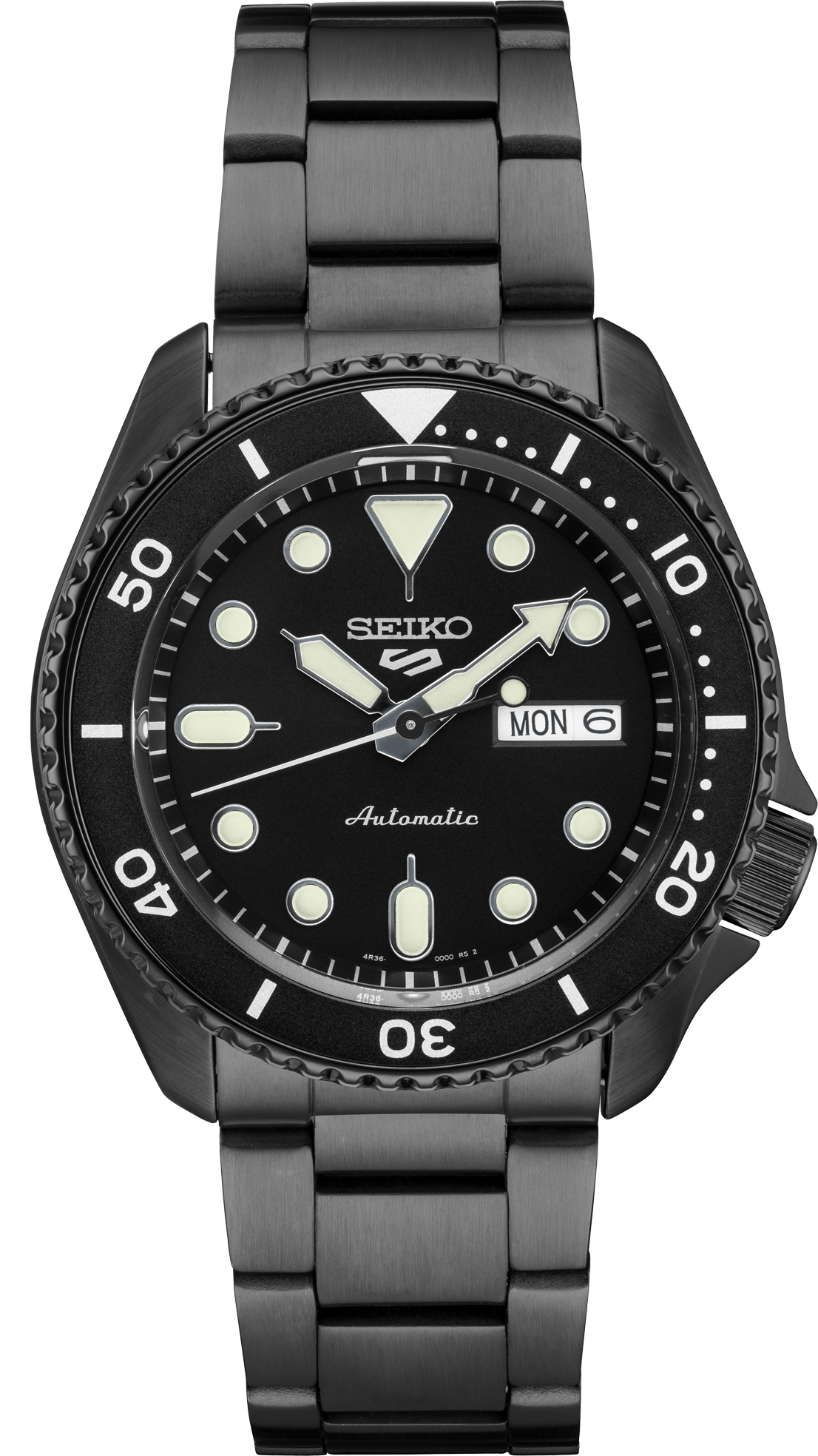 Seiko 5 Sports Black Automatic Watch SRPD65