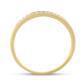 Diamond Ring Wedding Band 10K Yellow Gold 1/10cttw