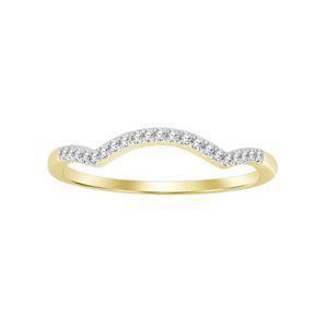 10k Yellow Gold Wedding Diamond Bridal Ring Set 0.25cttw