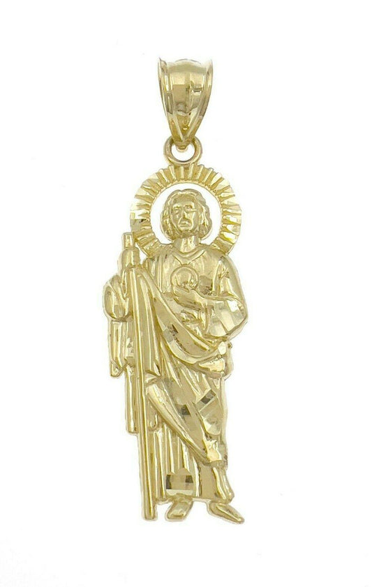 10k Gold San Judas Tadeo Saint Jude Pendant 102005