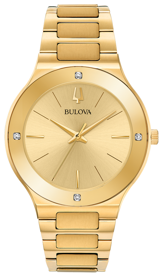 Bulova Futuro Millenia Gold Tone Mens Watch 97E100