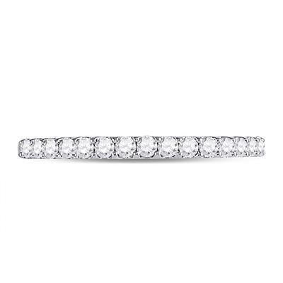 1/4ct Diamond Wedding Band Single Row 14k Gold Ring