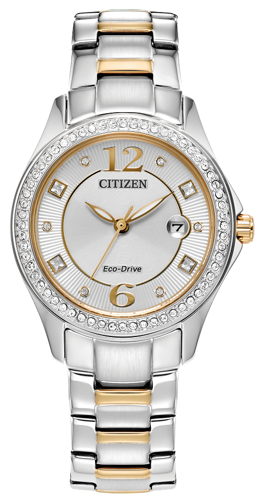 CITIZEN Eco-Drive Ladies Crystal Watch FE1146-71A