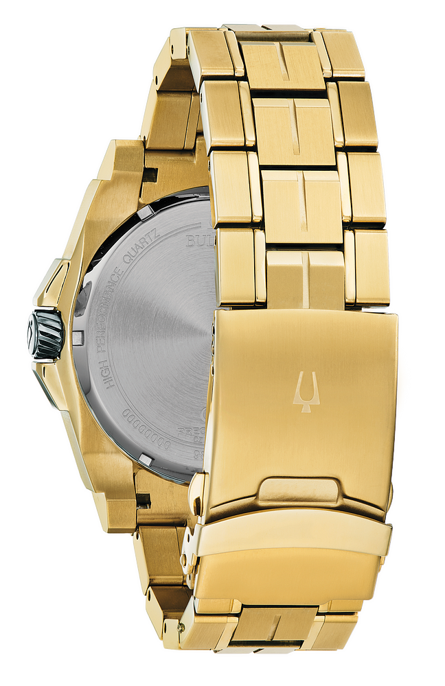 Bulova Icon Precisionist Gold Tone Men Watch 98D156