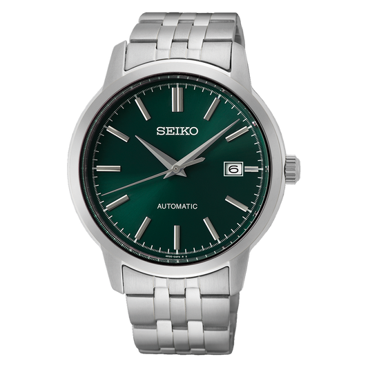 Seiko Essentials Automatic Green Dial Men Watch SRPH89