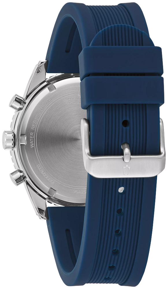 Bulova Classic Chronograph Men Blue Dial Watch 96A260