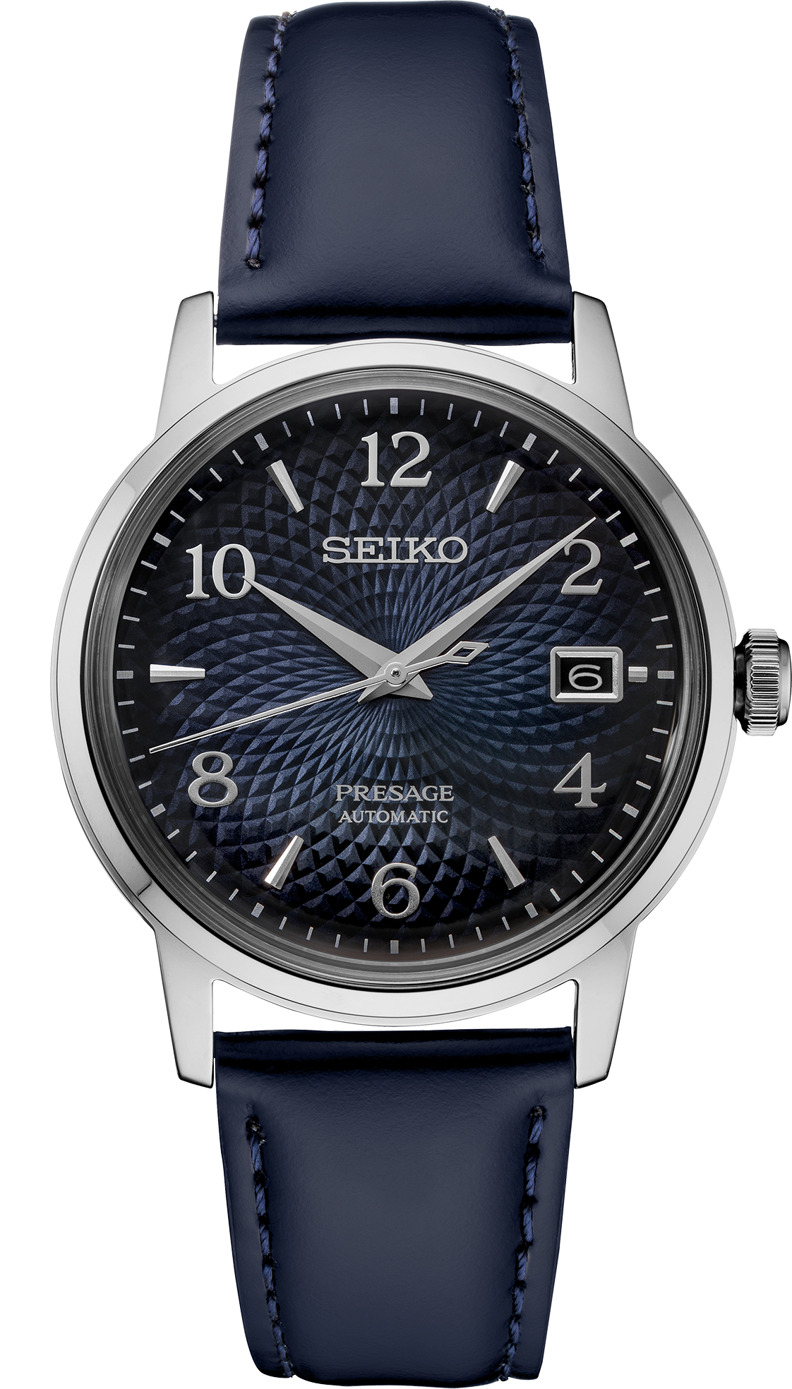 Seiko Presage Cocktail Time Automatic Navy Dial Mens Watch SRPE43