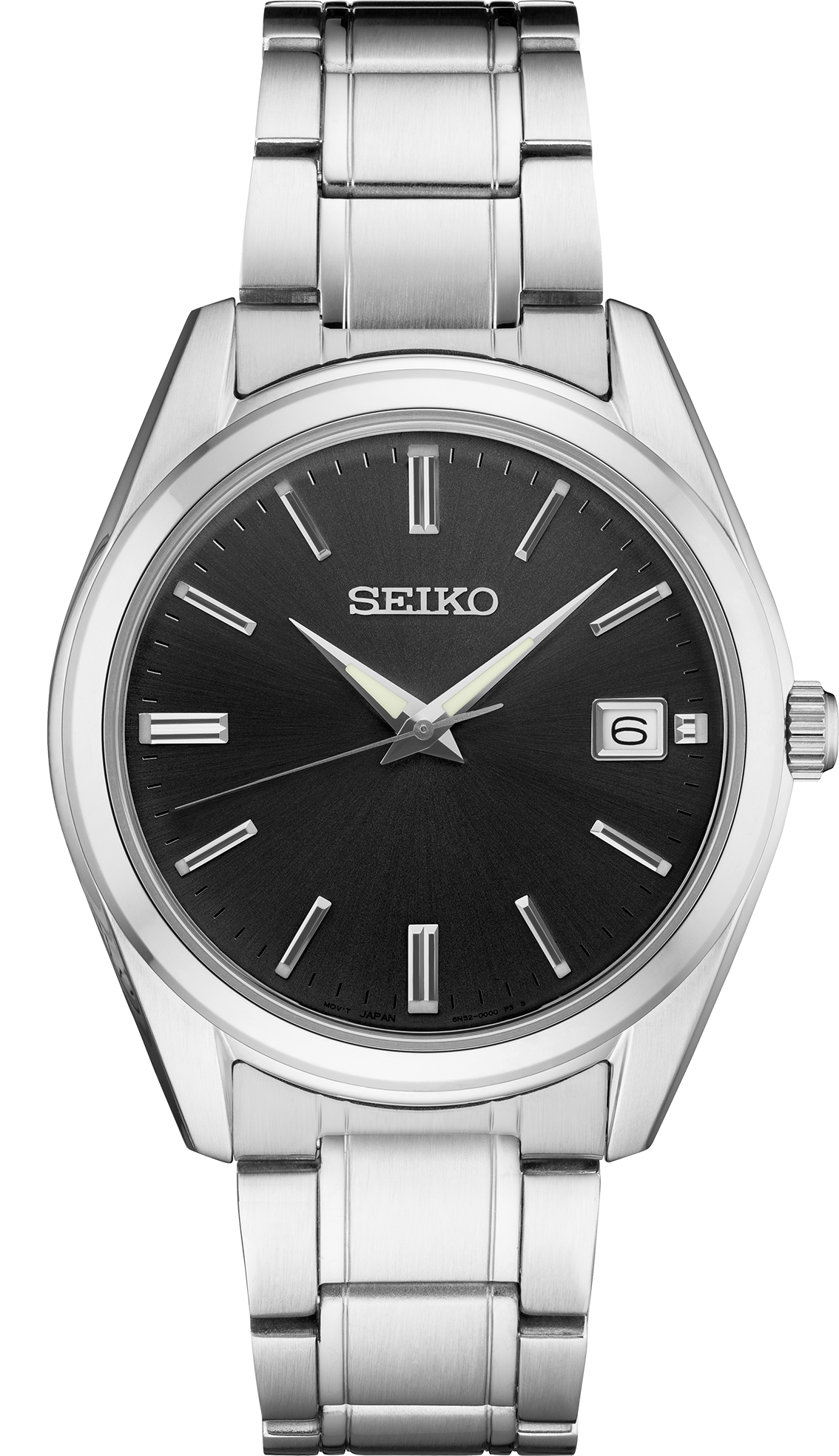 Seiko Essentials Black Dial Men Watch SUR311