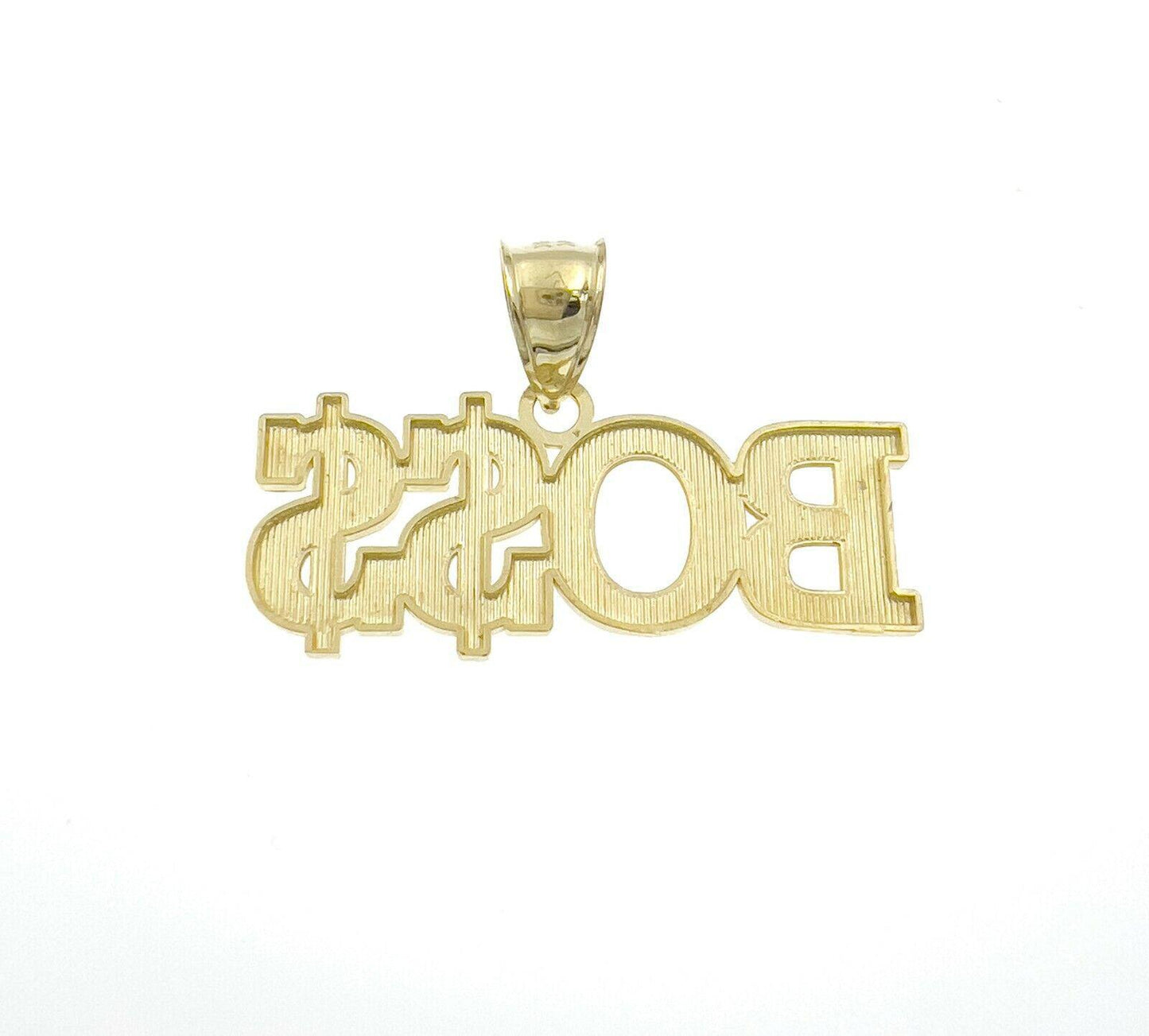 Boss Pendant Dollar Sign 10k Yellow Gold