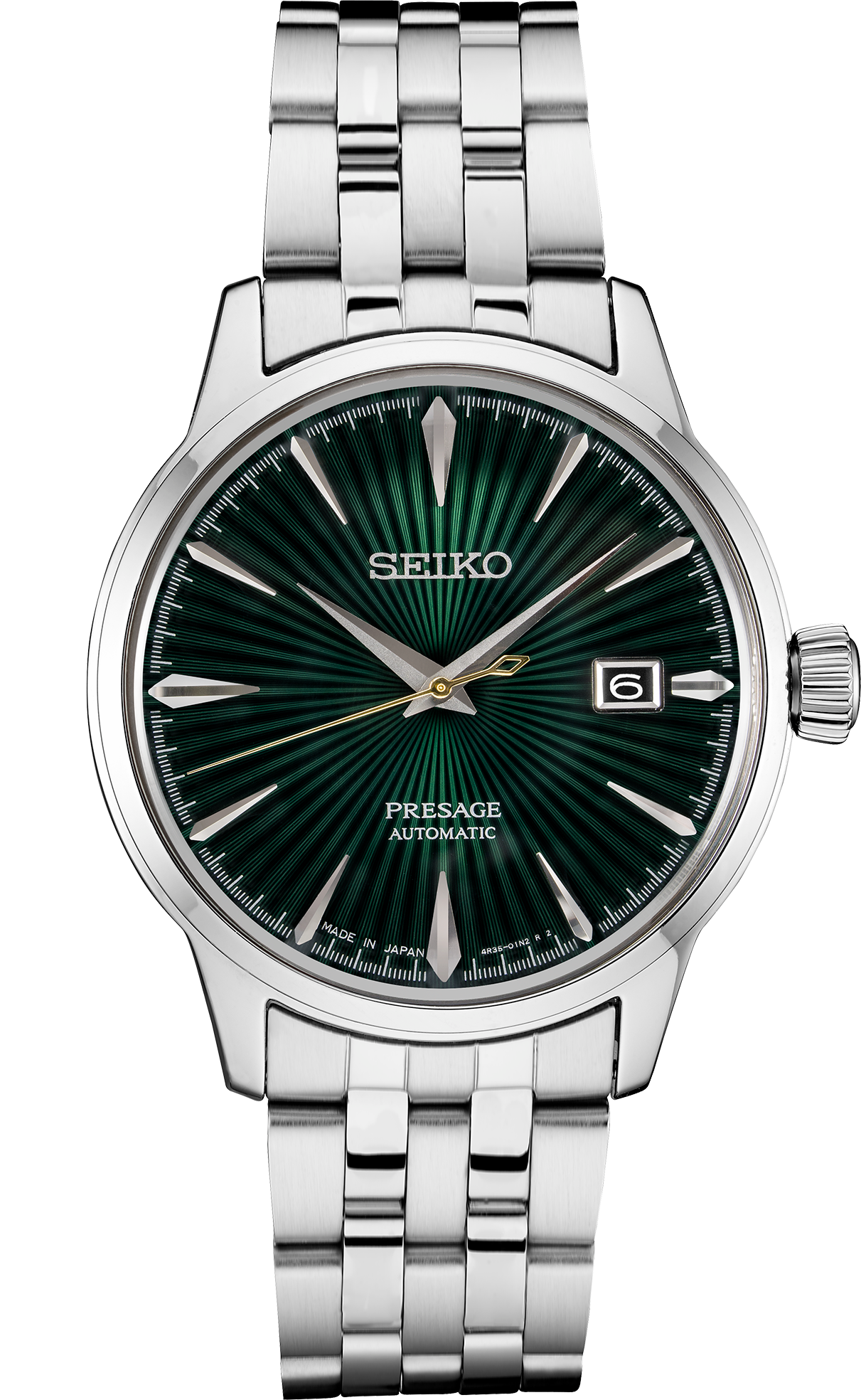 Seiko Presage Men Automatic Watch Green Dial SRPE15