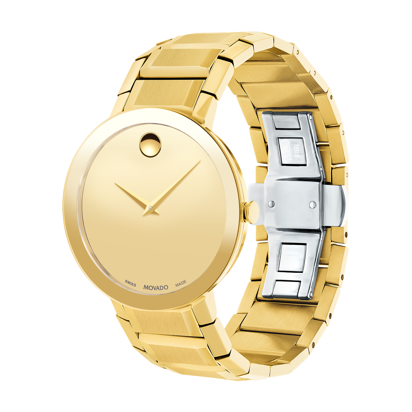 Movado Men's Watch Sapphire Gold Tone  0607180