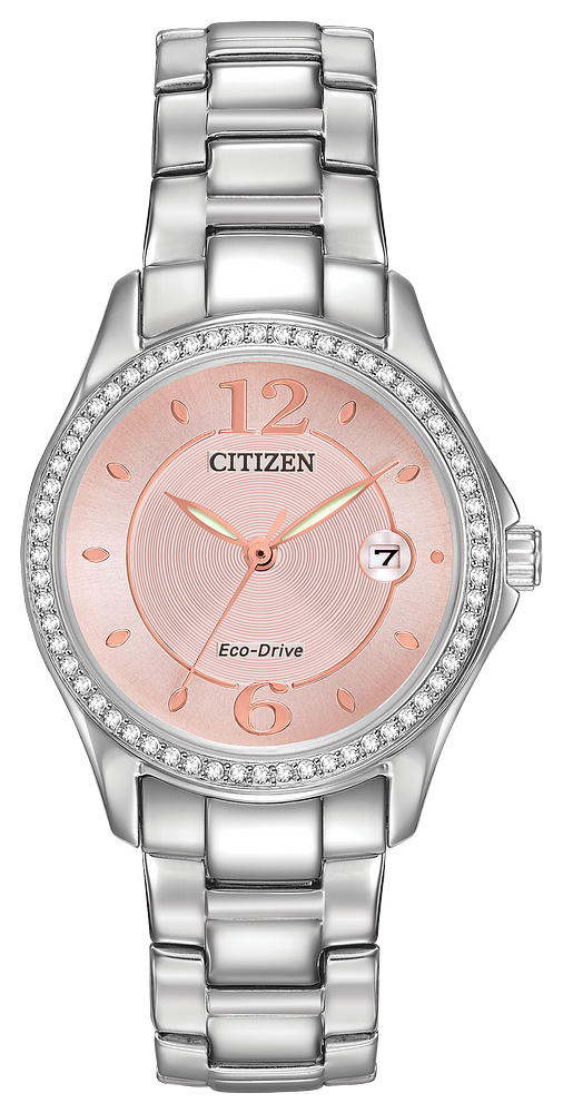 CITIZEN Eco-Drive Silhouette Crystal Ladies Watch FE1140-86X