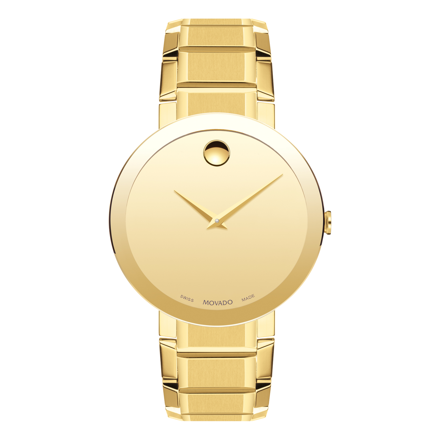 Movado Men's Watch Sapphire Gold Tone  0607180