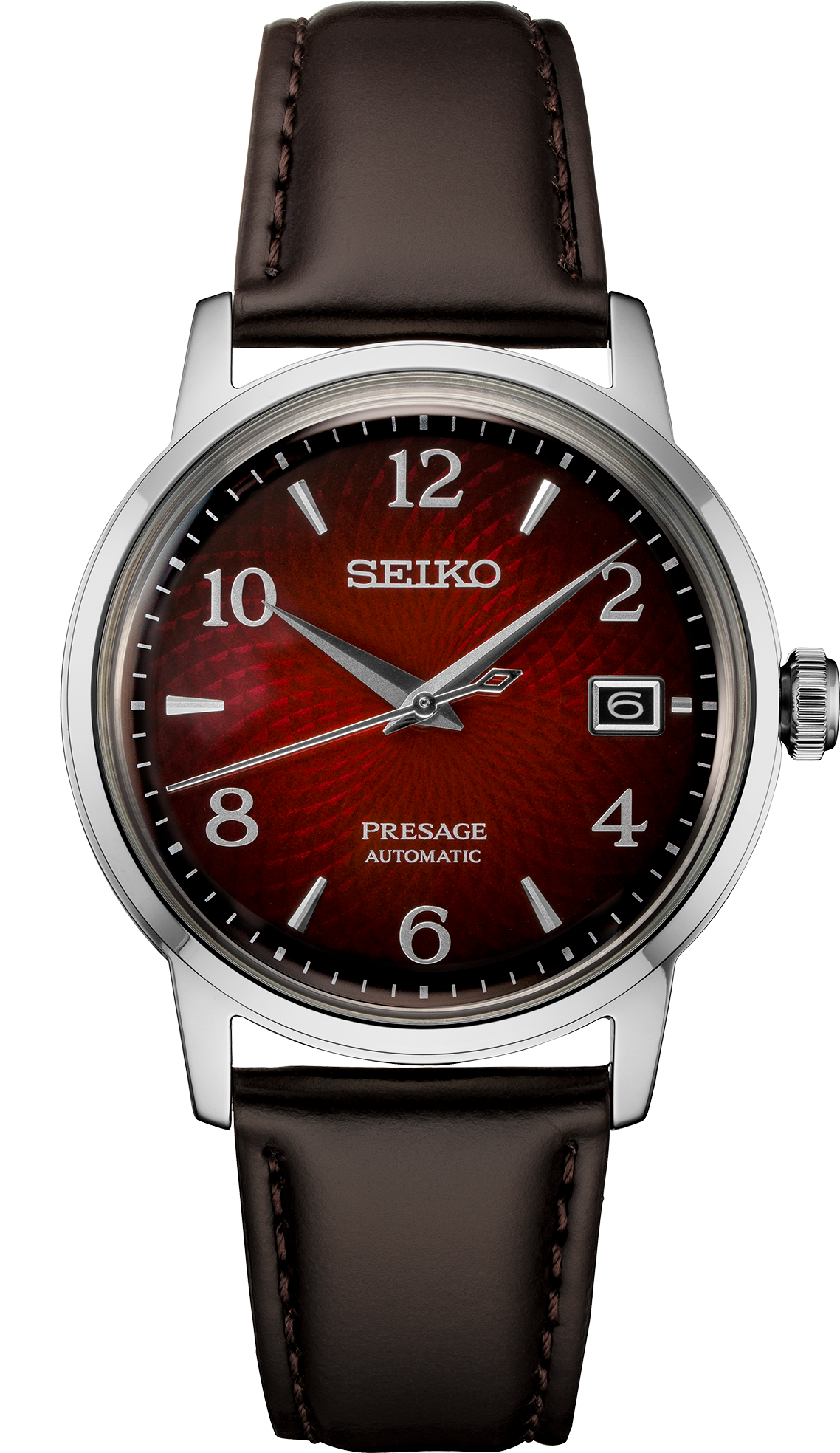 Seiko Presage Automatic Red Dial Watch SRPE41