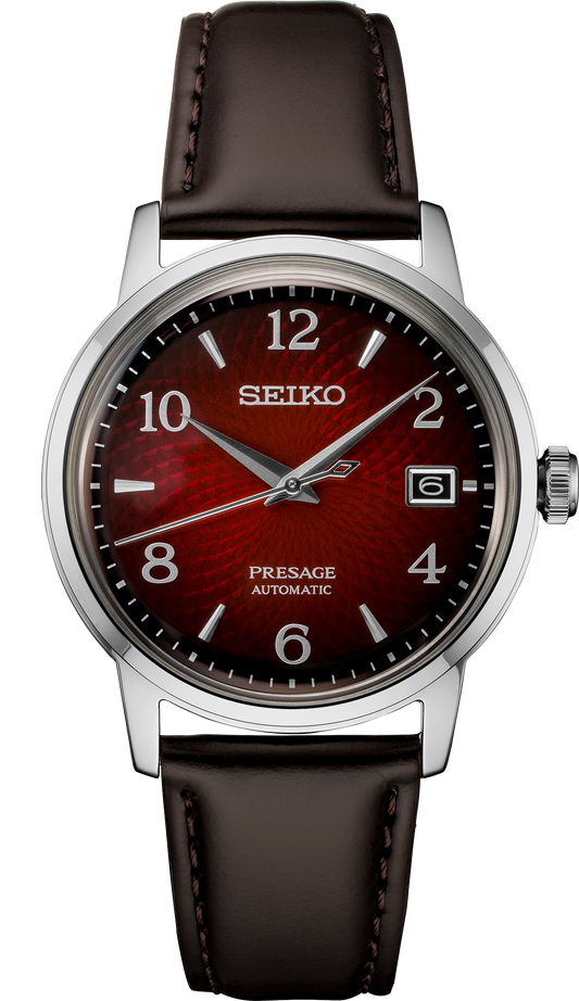 Seiko Presage Automatic Red Dial Watch SRPE41