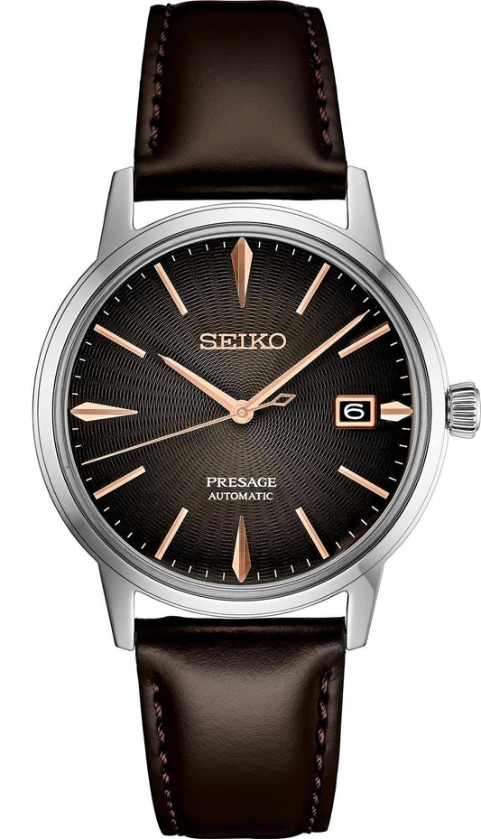 Seiko Presage Automatic Leather Band Men's Watch SRPJ17