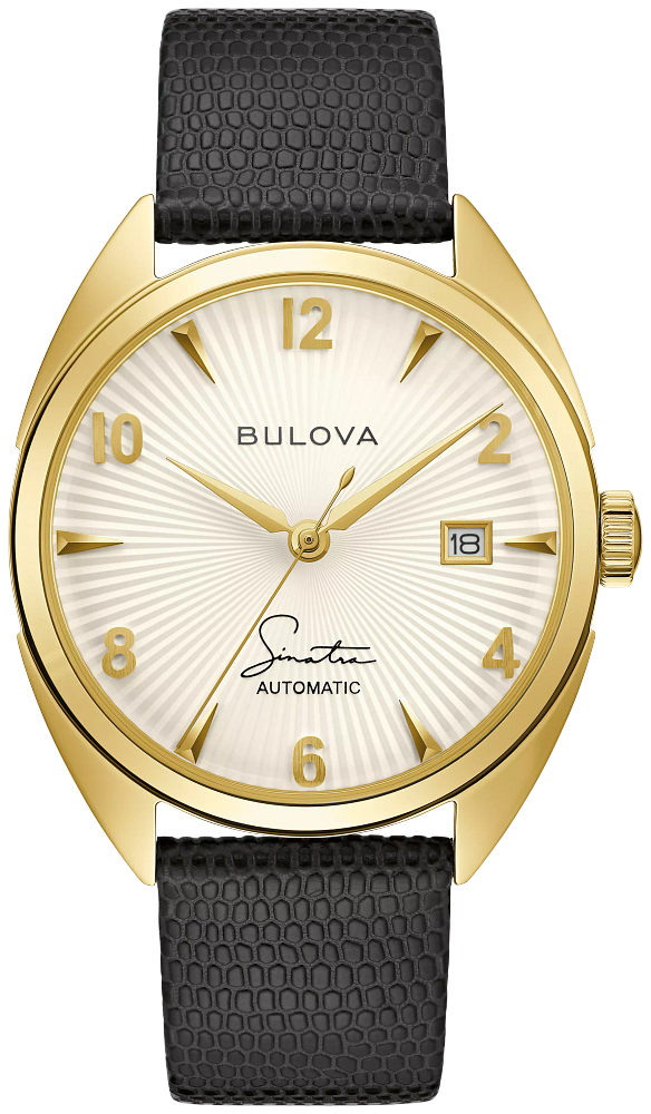 Bulova Frank Sinatra Leather Strap Men's Watch 97B196