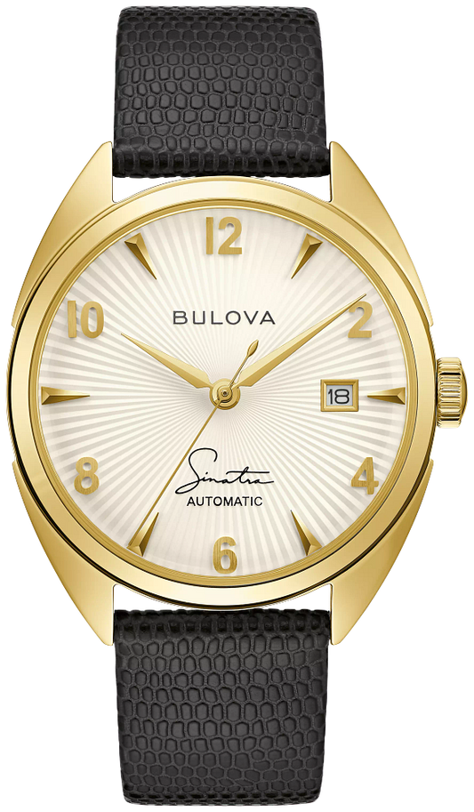 Bulova Frank Sinatra Leather Strap Men's Watch 97B196